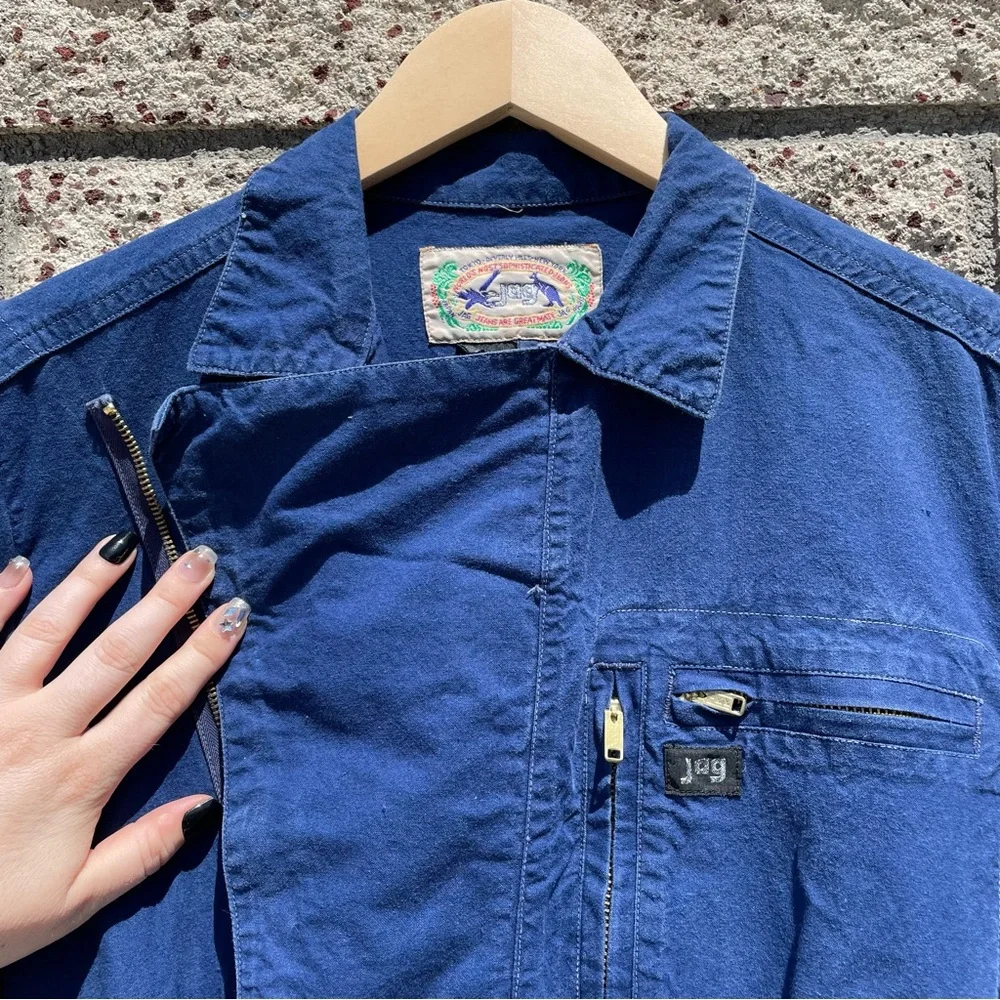 VTG 1970’s Jag Denim Utility Jumpsuit - Picture 5 of 16